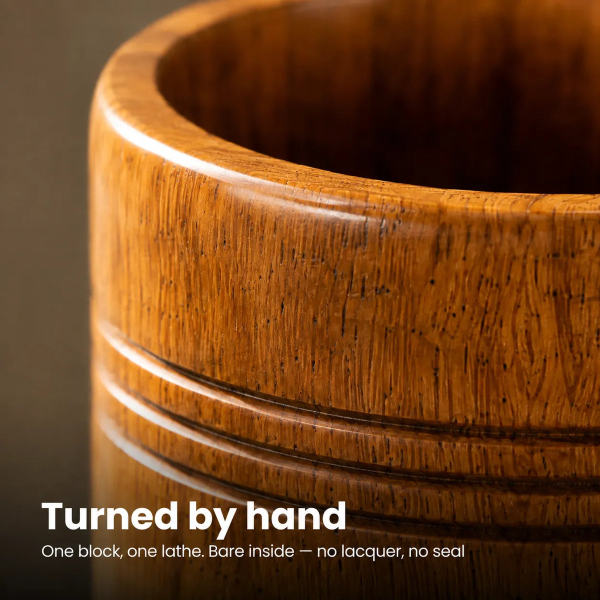 Vijaysar Sugar Balance Wood Glass
